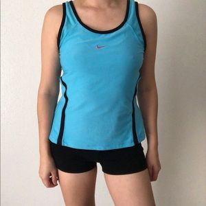 Nike Dri Fit Shirt Blue Women Sz Sm